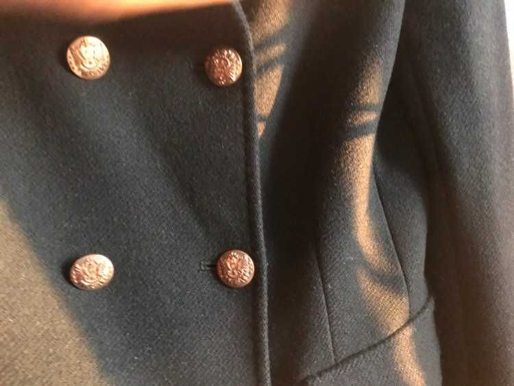 Шикарное классическое шерстяное  пальто ZARA  S р.