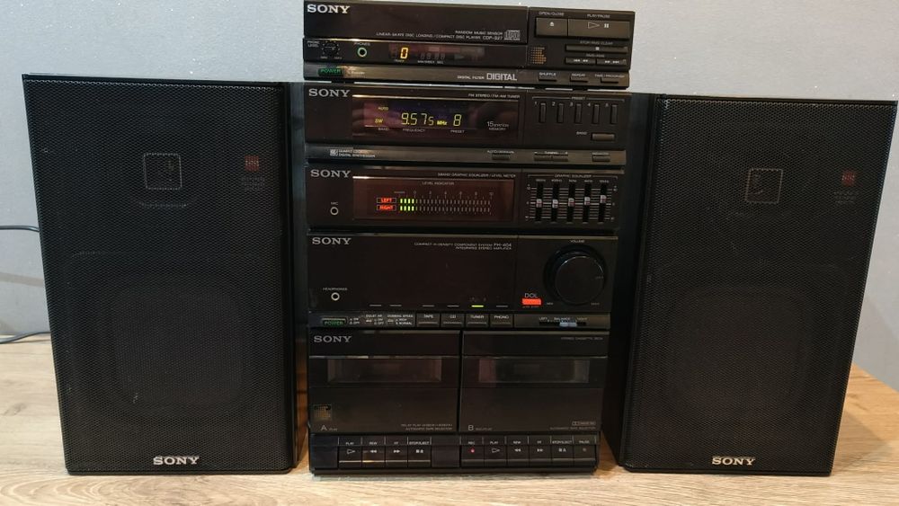 Unikatowa wieża Sony HST-404 + odtwarzacz Cd CDP-S27