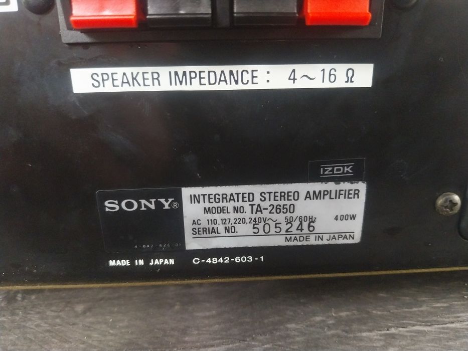 Wzmacniacz Vintage Sony TA2650