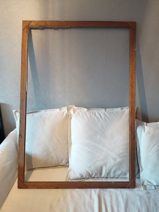 Stara rama do obrazu lustra duża 126 x 87,5 cm warto !!!