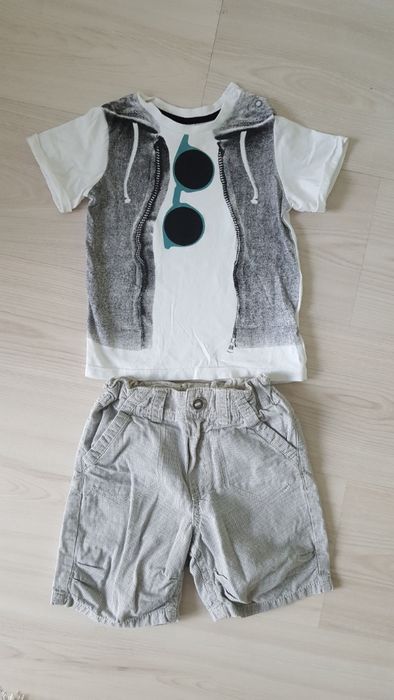 koszulka bluzka spodenki 86 cm spodnie szorty H&M 74-80
