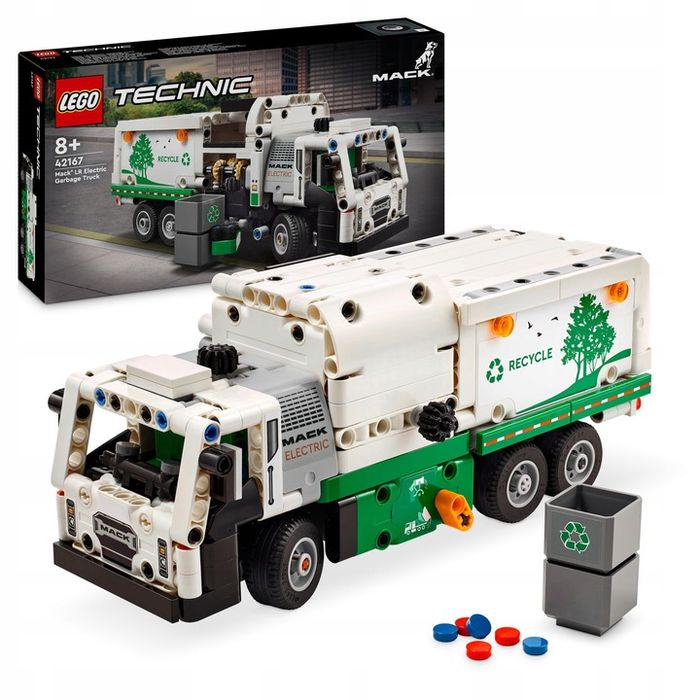 Lego Technic Śmieciarka Mack Lr Electric 42167