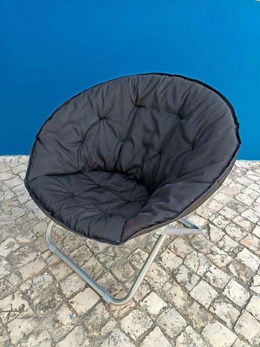 Par de Cadeiras / Poltronas Dobráveis KASA (Pretas)