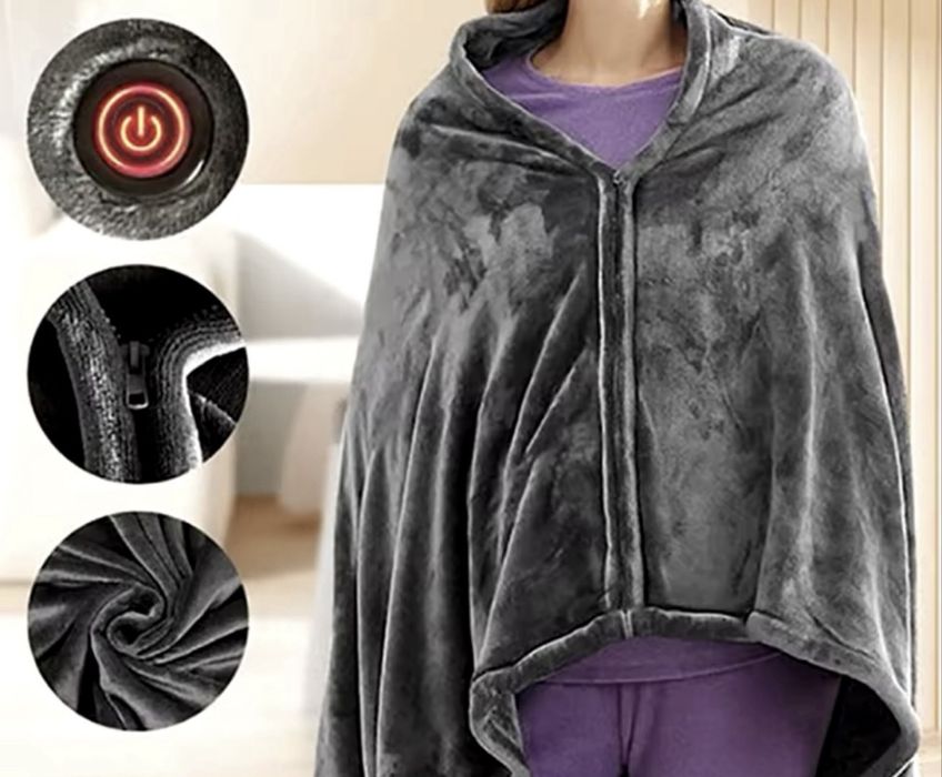 Плед с подогревом Usb электро одеяло покрывало з підігрівом,шаль