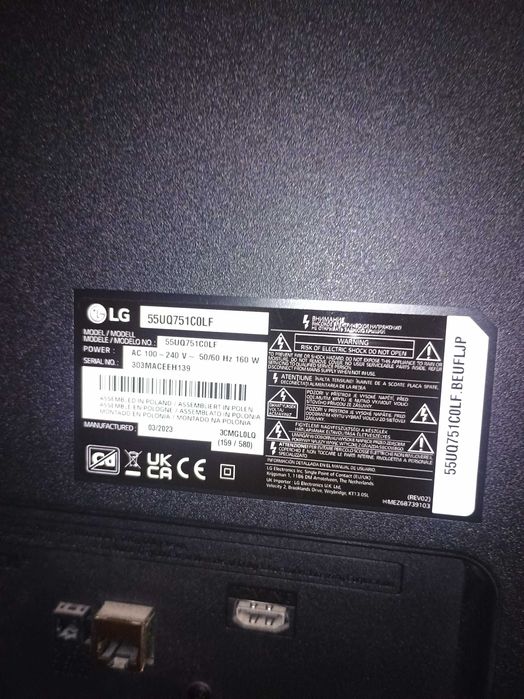 LG 55 uszkodzona matryca