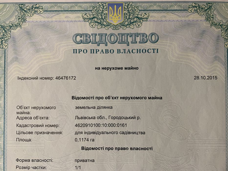 Земельна ділянка