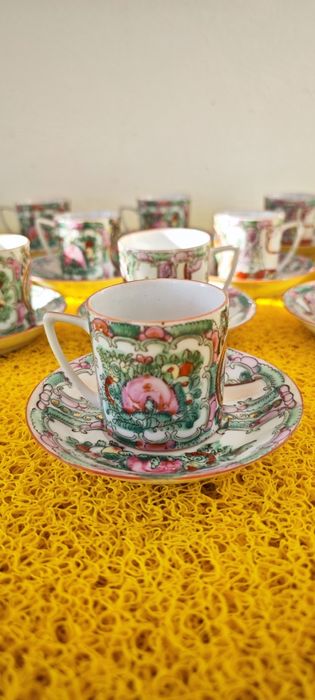 Conjunto de chá de porcelana
