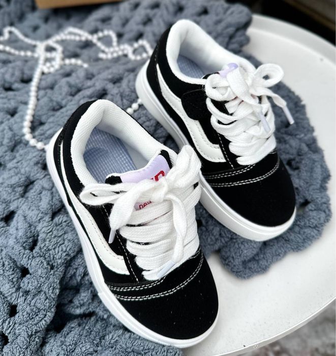 Кросівки ванс кеди ванс чорні для хлопчика та для дівчинки кеды вансы