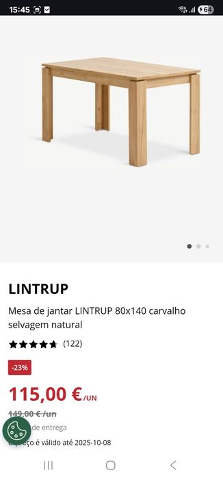 Mesa de Jantar  Lintrup Jysk
