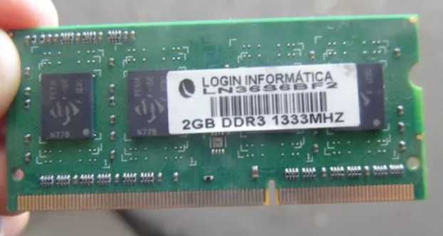 Memórias RAM portátil várias