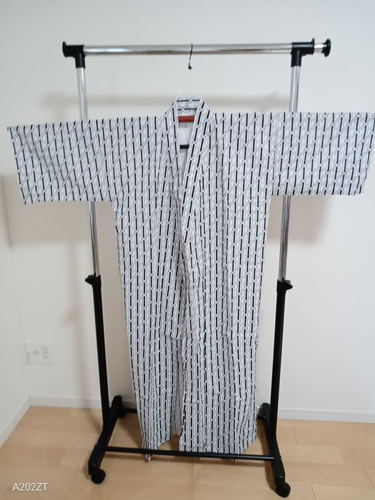 Japonskie kimono do spania nocne nemaki yukata hotelowa bawelna, nowe