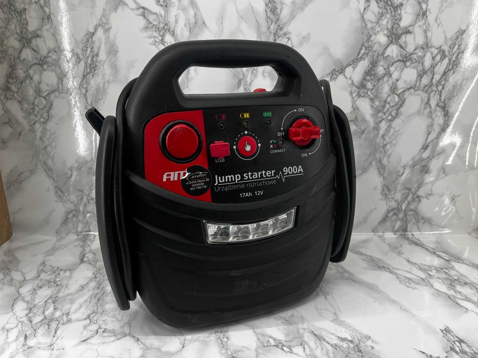 Urządzenie rozruchowe AMIO 900A 17Ah 12V Booster 4w1