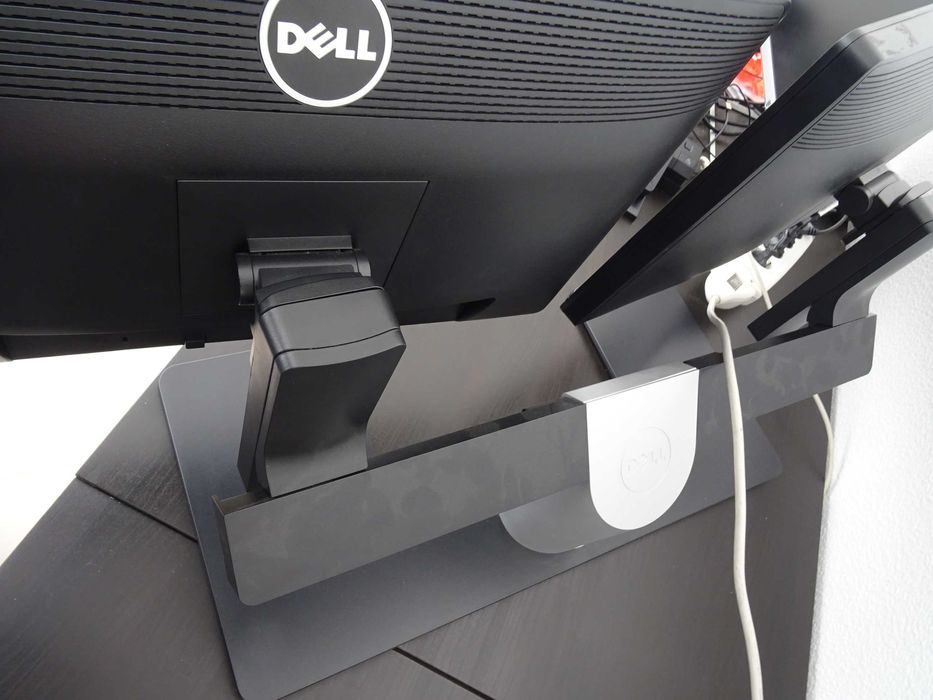 Suporte para 2 monitores DELL até 24"-MDS14, c/monitores, dock e cabos