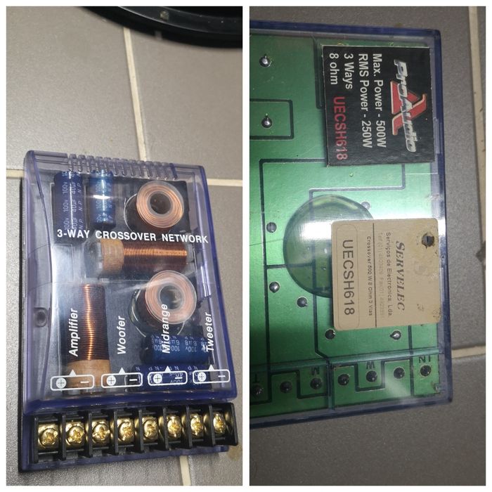 Material de guitarra e baixo, 2 woofer 1 tweeter