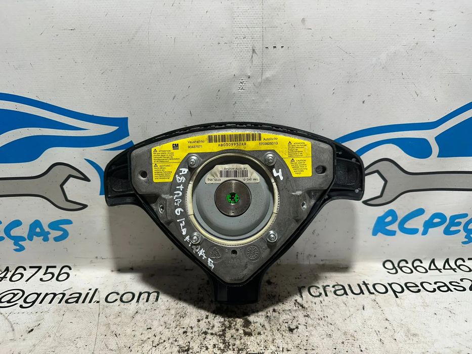 Airbag Volante Condutor GM Opel Astra Zafira 90437571 1998 - 2005