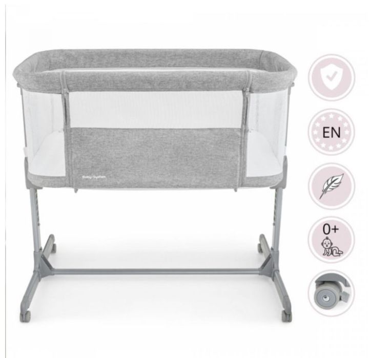 Łóżeczko dostawne dla niemowłąt Moby-System LUNA 3w1 dla dzieci