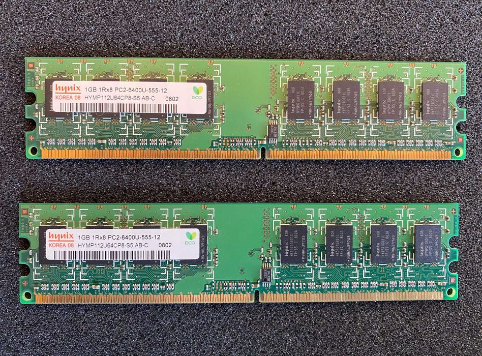 Оперативна пам'ять hynix DDR2 1Gb 800Mhz (пара 2х1Gb)