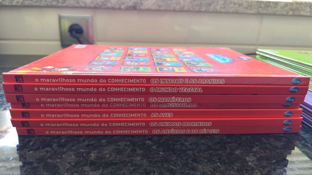 Coleção Completa 24 Livros Disney - O Maravilhoso Mundo do Conhecimento
