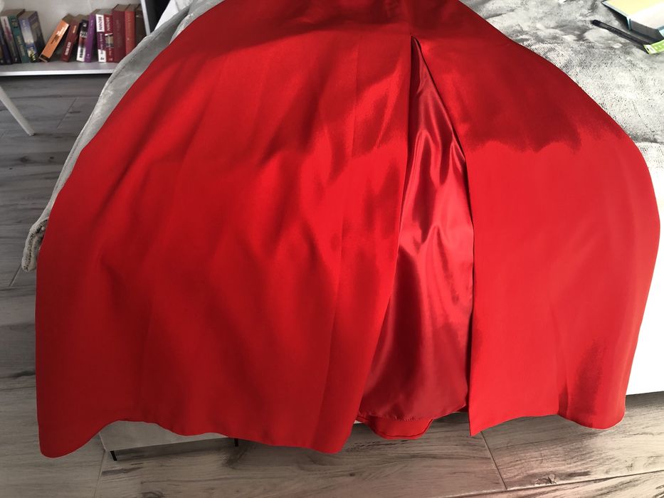 Sukienka czerwona długa maxi suknia