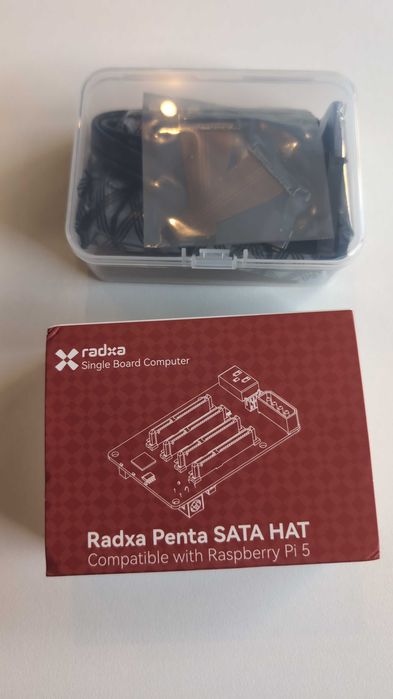 Raspberry Pi 5 8GB NAS Radxa Penta Sata Hat 4 miesjca na HDD PiNAS ...