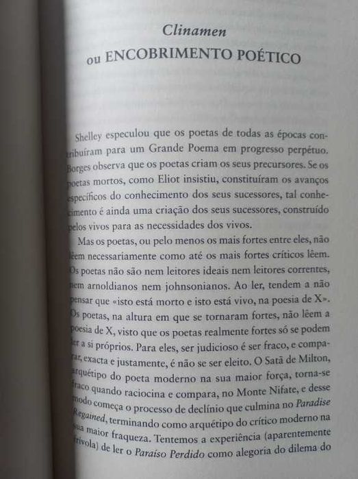 A Angústia da Influência; Uma Teoria da Poesia - Harold Bloom