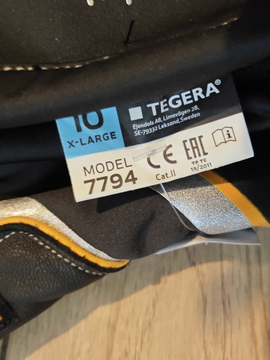 TEGRA 7794 zimowe grube robocze rekawice XL