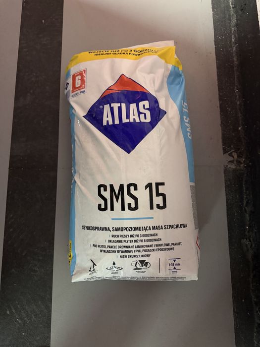 Atlas SMS 15 – wylewka samopoziomująca 25 kg