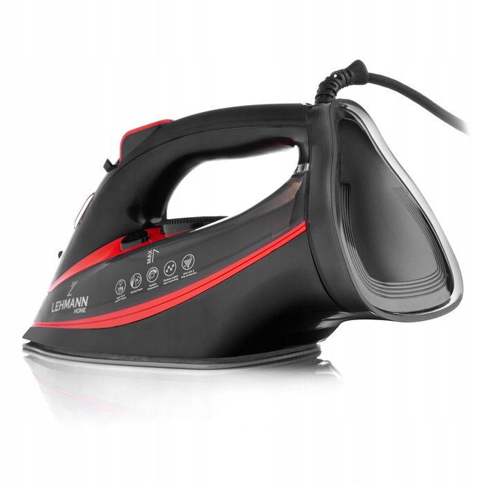 Żelazko Parowe Ceramiczne Strażak 3000W 22w1 Anti-Drip 200Cm 140G/Min