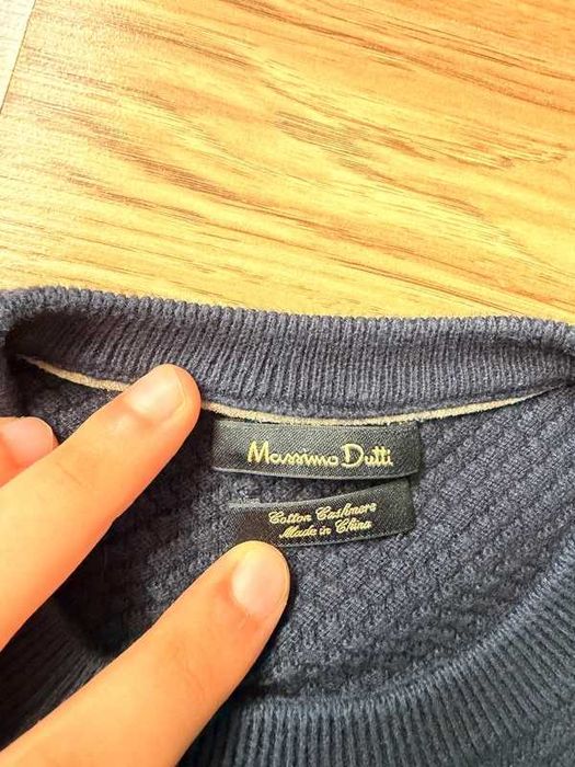 Sweter Massimo Dutti bawełna i Kaszmir