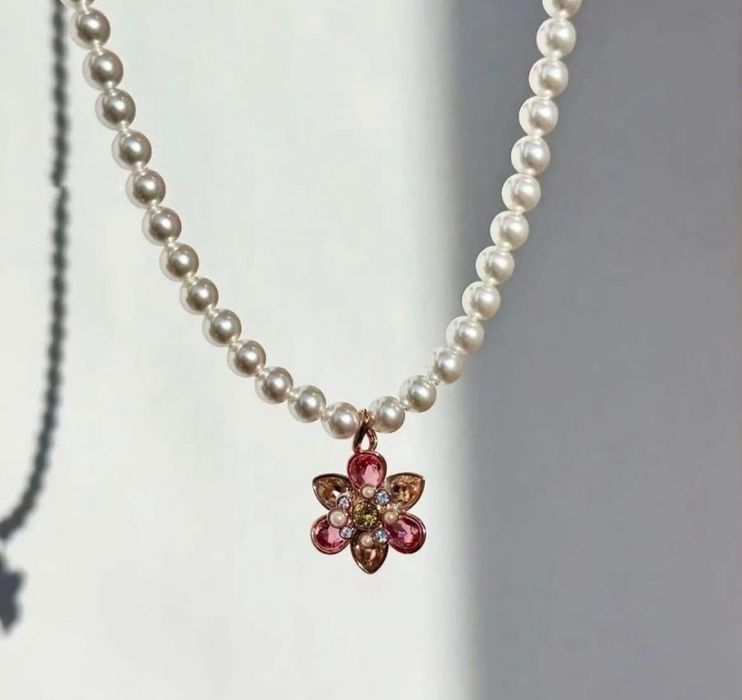 Сережки з кафом та кольє Swarovski idyllia