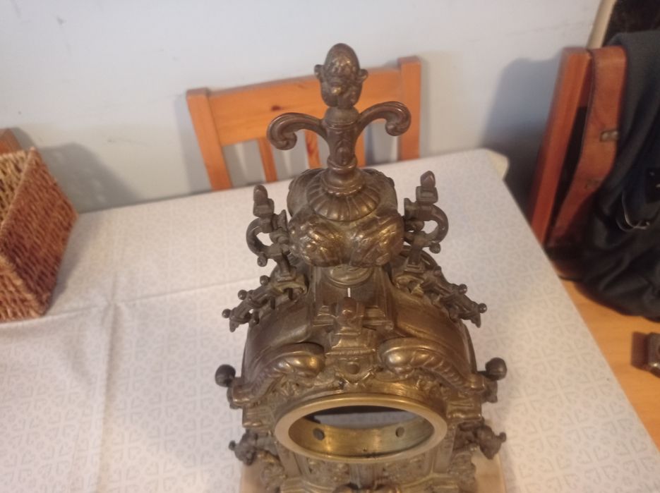 Zegar mosiężny obudowa stara