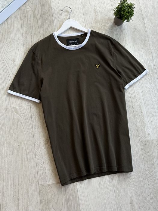 Lyle And Scott Logo Tee Shirts Футболка оригінал оригинал опт & хаки камо Military