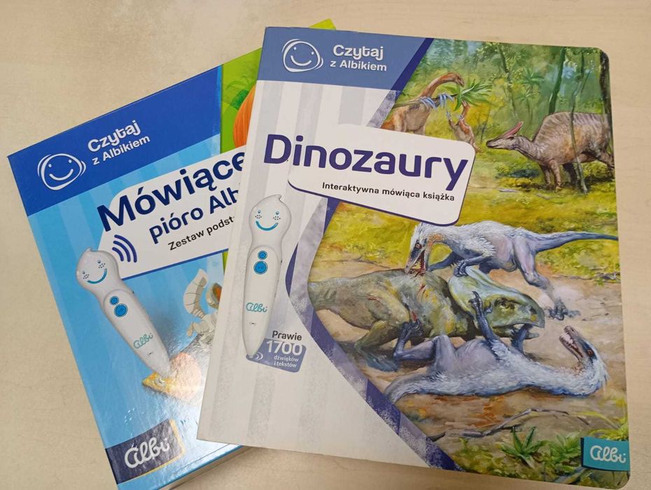 Książka interaktywna Dinozaury Albik. Pióro sprzdeaję oddzielnie