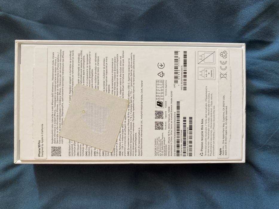 Iphone 16 pro 128 gb офіційний  white titanium