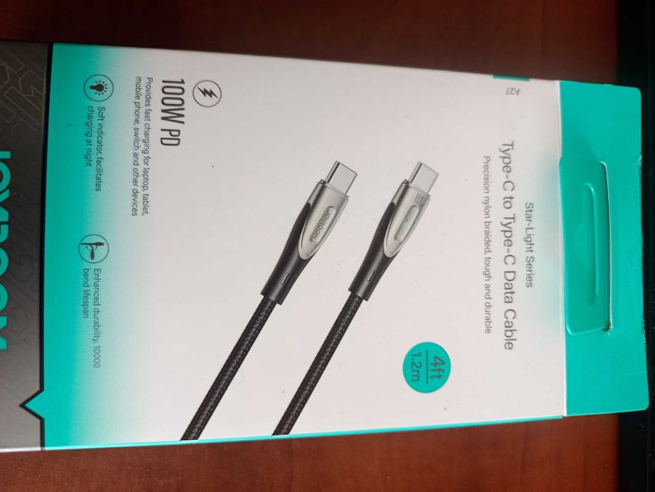 Cabo USB-C Rápido para Telemóvel (Novo e resistente)