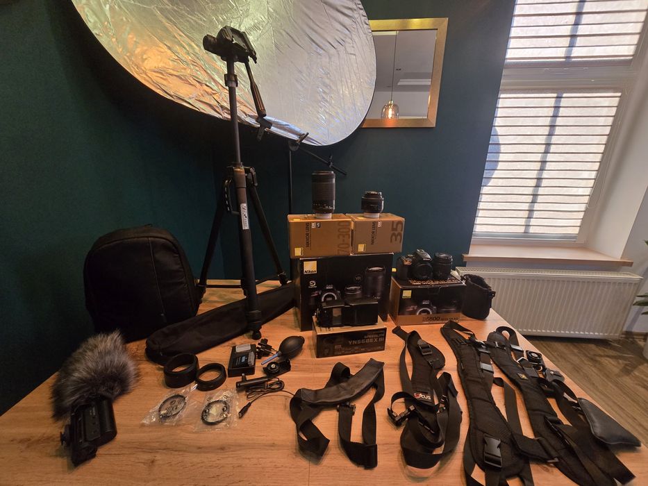 KOMPLETNY ZESTAW Foto. Nikon D5600  + obiektywy + akcesoria.