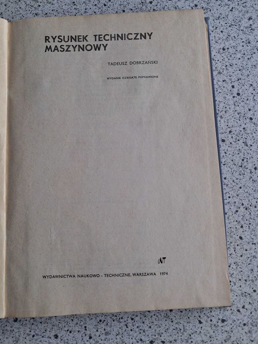 Rysunek teczniczny maszynowy - Tadeusz Dobrzański