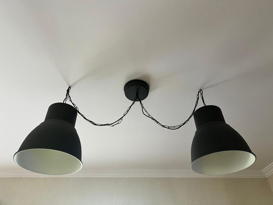 3 Candeeiros suspenso de teto 22cm e 38cm