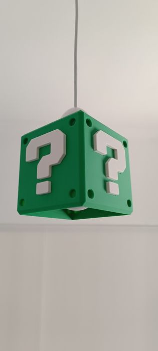 Candeeiro Super Mario Cubo ? Gaming decoração novo