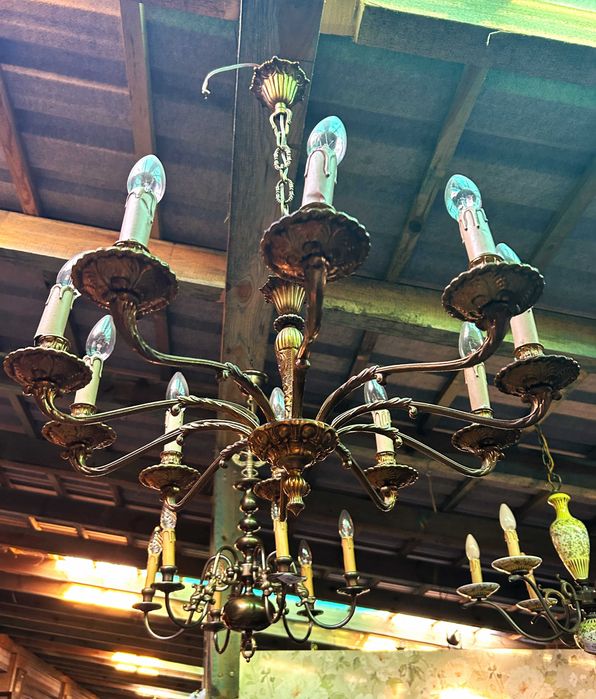 Żyrandol mosiężny #8090 Stylowy Węgrów