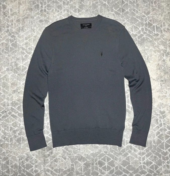 Чоловічий легенький джемпер пуловер AllSaints Merino Wool-Розмір S