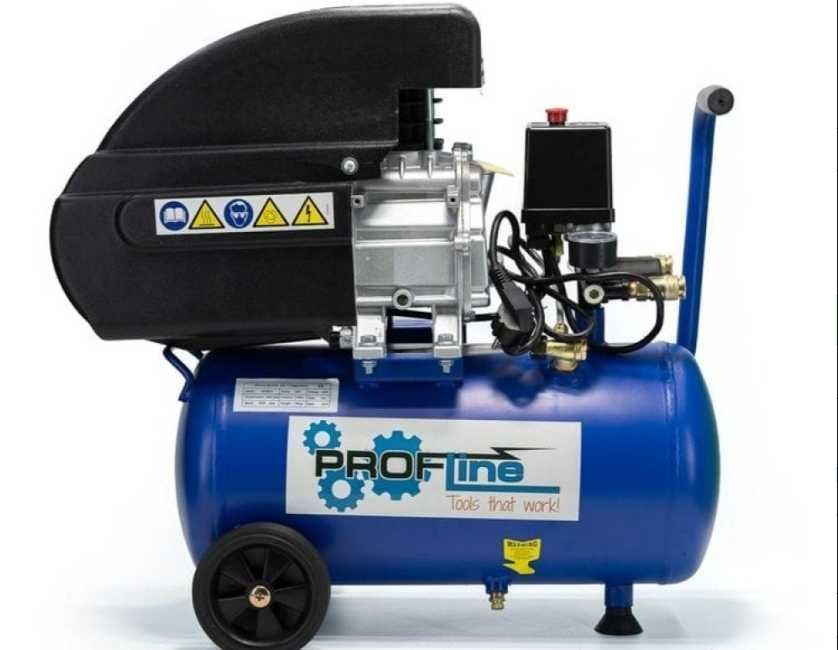 Компрессор 24л., 1,5 кВт, 220 В, 8 атм, PROFLINE масляный компрессор