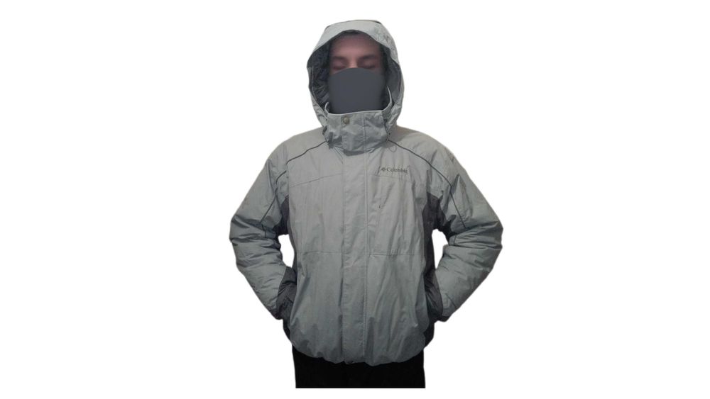 Куртка columbia мужская теплая деми, цвет серый, xl,56-58 р,182-187 см