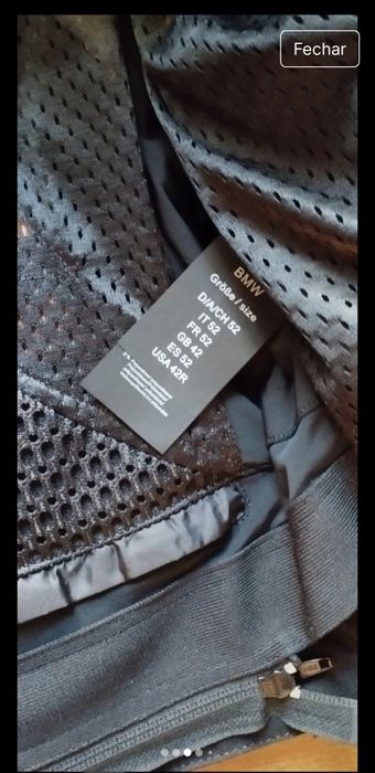 Blusão BMW para mota, mulher. Tamanho L, nunca usado, como novo