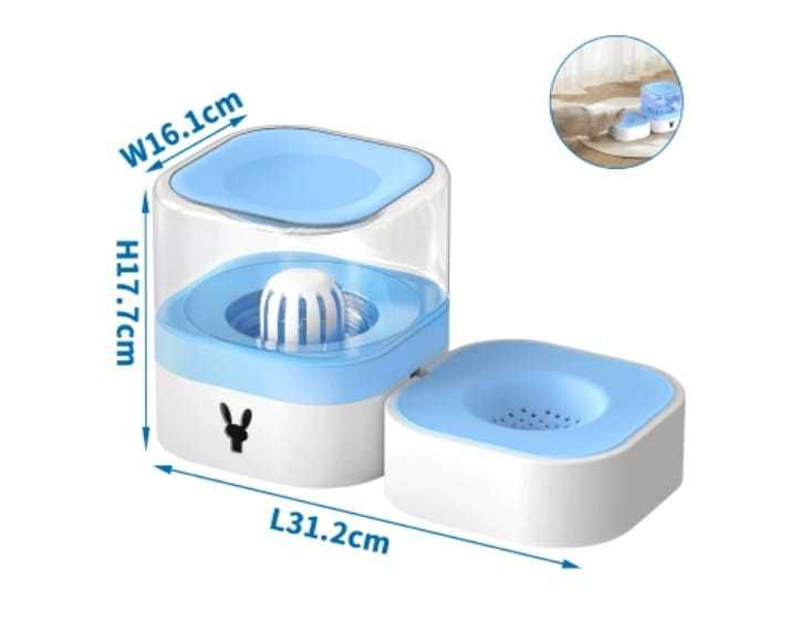 Fonte de Água Automática para Animais – 1,8L Dispensador por Gravidade