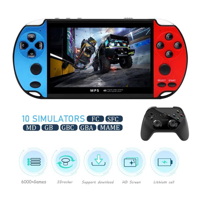Console de jogos portátil (10000 + jogos irrepetíveis incorporados)