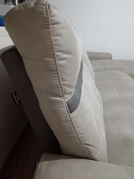 Sofá cinzento -  Relax e Chaise Longe ( Moon Conforama)