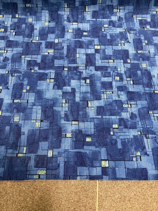 Wykładzina Dywanowa Niebieska 200 cm Na filcu