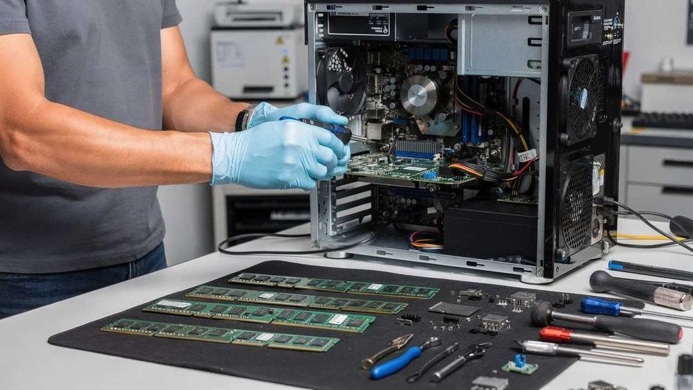 Serviços de manutenção e reparação em computadores
