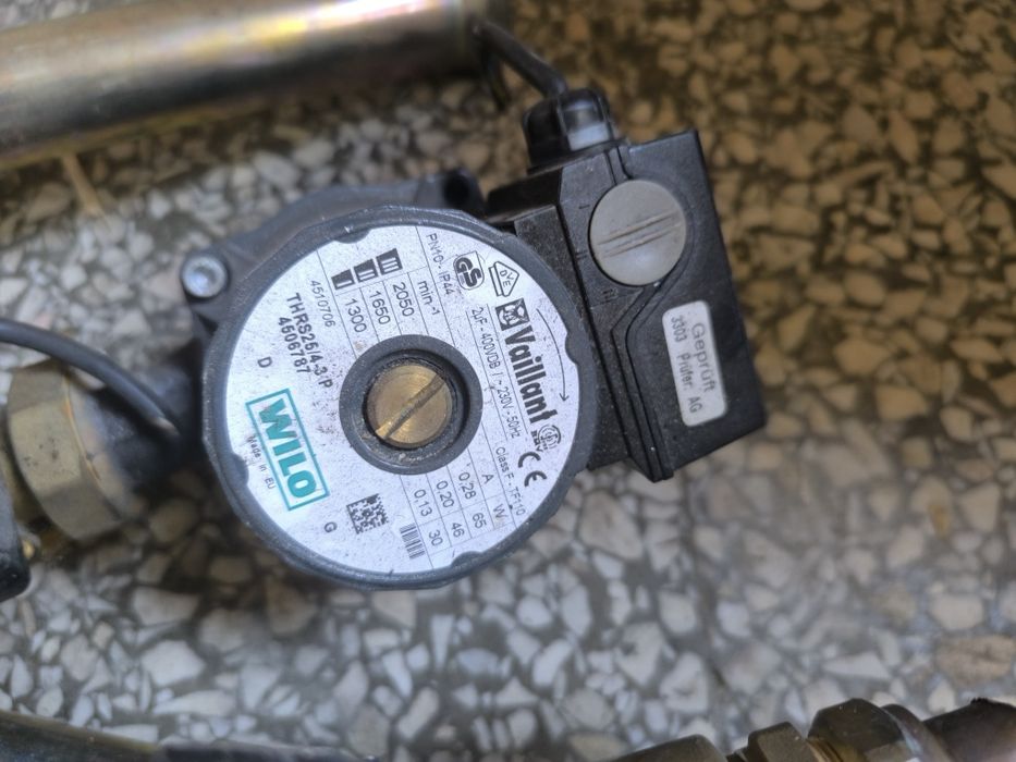 Pompa obiegowa Wilo , grupa pompowa , zawór trójdrożny.